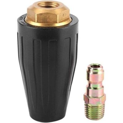 ABYSSE Buse Turbo Rotative, Buse Turbo 3600psi En Caoutchouc 1 / 4in Buse Rotative En Laiton Massif En Acier Inoxydable Outil De Lavage Puissant Et Efficace(aperture 4.0), Nettoyage - Publicité ABYSSE Buse Turbo Rotative, Buse Turbo 3600psi En Caoutchouc 1 / 4in Buse Rotative En Laiton Massif En Acier Inoxydable Outil De Lavage Puissant Et Efficace(aperture 4.0), Nettoyage - Publicité