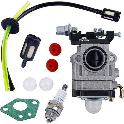 Scotch Carburateur Débroussailleuse 52cc 49cc 43cc Carbu Kit Carbu Avec Joint Tuyau, Bougie Et Filtre À Essence - Publicité Scotch Carburateur Débroussailleuse 52cc 49cc 43cc Carbu Kit Carbu Avec Joint Tuyau, Bougie Et Filtre À Essence - Publicité