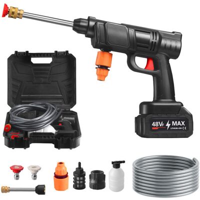 Melissa Nettoyeur Haute Pression Sans Fil - Batterie Lithium 48vf - Pistolet De Lavage De Voiture - Buse 6 En 1 - Tuyau De 10m,300w - Publicité Melissa Nettoyeur Haute Pression Sans Fil - Batterie Lithium 48vf - Pistolet De Lavage De Voiture - Buse 6 En 1 - Tuyau De 10m,300w - Publicité