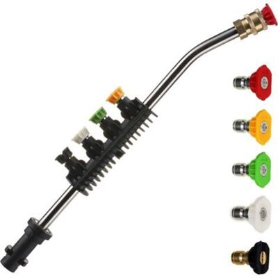 SANS MARQUE Rallonge De Pistolet De Nettoyage Haute Pression, 38 Cm Pistolet De Rechange Avec 5 Buses De Nettoyage À Jet, Rallonge De Pistolet De Pulvérisation Pour Kärcher Série K2 K3 K4 K5 K6 K7 K - Publicité SANS MARQUE Rallonge De Pistolet De Nettoyage Haute Pression, 38 Cm Pistolet De Rechange Avec 5 Buses De Nettoyage À Jet, Rallonge De Pistolet De Pulvérisation Pour Kärcher Série K2 K3 K4 K5 K6 K7 K - Publicité