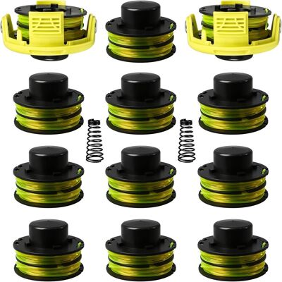 GRASSLIN 12 Bobine De Fil, 1,2 Mm X 8,4 M, Couvercle Et Ressort, Pour Débroussailleuse Ryobi - Publicité GRASSLIN 12 Bobine De Fil, 1,2 Mm X 8,4 M, Couvercle Et Ressort, Pour Débroussailleuse Ryobi - Publicité