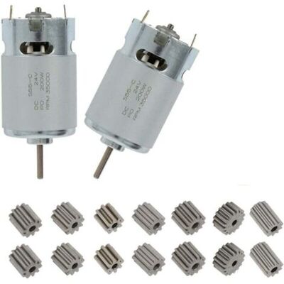 ABYSSE Lot De 2 Moteurs Électriques, 24 V Rs555, 35000 Tr/min, Moteur Électrique, Mini Moteur, Accessoires De Moteur Pour Véhicules Pour Enfants, Convient Aux Véhicules Pour Enfants, Petits Véhicules - Publicité ABYSSE Lot De 2 Moteurs Électriques, 24 V Rs555, 35000 Tr/min, Moteur Électrique, Mini Moteur, Accessoires De Moteur Pour Véhicules Pour Enfants, Convient Aux Véhicules Pour Enfants, Petits Véhicules - Publicité