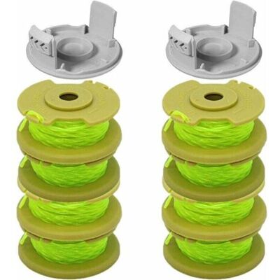 ABYSSE Lot De 8 Bobines De Rechange Pour Coupe-bordures Compatibles Ryobi O Ne Plus Ac80rl3 18 V 24 V 40 V - Publicité ABYSSE Lot De 8 Bobines De Rechange Pour Coupe-bordures Compatibles Ryobi O Ne Plus Ac80rl3 18 V 24 V 40 V - Publicité