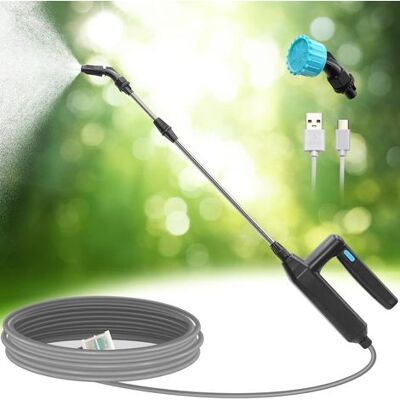 ABYSSE Pulvérisateur Électrique, Pulvérisateur De Toiture Électrique À Lance Télescopique, Pulvérisateur De Jardin Rechargeable Par Usb, Pulvérisateur De Jardin Portable Avec Buses Et Tuyau De 2/3/5/8 M (b, - Publicité ABYSSE Pulvérisateur Électrique, Pulvérisateur De Toiture Électrique À Lance Télescopique, Pulvérisateur De Jardin Rechargeable Par Usb, Pulvérisateur De Jardin Portable Avec Buses Et Tuyau De 2/3/5/8 M (b, - Publicité