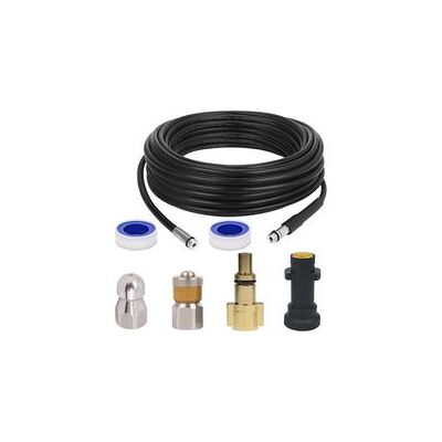 Scotch Kit De Nettoyage De Canalisations - Tuyau D'Égout Pour Nettoyeurs Haute Pression Kärcher K2, K3, K4, K5, K6, K7 Et Lavor - 5m - Tuyau D'Égout Kit De Nettoyage Ikodm - Publicité Scotch Kit De Nettoyage De Canalisations - Tuyau D'Égout Pour Nettoyeurs Haute Pression Kärcher K2, K3, K4, K5, K6, K7 Et Lavor - 5m - Tuyau D'Égout Kit De Nettoyage Ikodm - Publicité