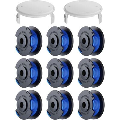 Scotch 11 Pack Bobine Fil Coupe Bordure Remplacements Pour Ryobi One + Ac14rl3a 18v 24v 40v Coupe Bordures, Bobine Ø 1,6mm, Longueur 30,17m (9 Bobine Fil Coupe Bordure,2 Couvercle), - Publicité Scotch 11 Pack Bobine Fil Coupe Bordure Remplacements Pour Ryobi One + Ac14rl3a 18v 24v 40v Coupe Bordures, Bobine Ø 1,6mm, Longueur 30,17m (9 Bobine Fil Coupe Bordure,2 Couvercle), - Publicité