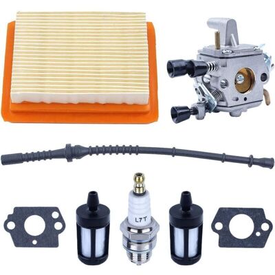 Melissa Kit De Carburateur Pour Stihl Fs120 Fs200 Fs020 Fs202 Fs300 Fs350 Débroussailleuse, Joint + Filtre À Air Et Filtre À Carburant + Tuyau De Carburant + Bougie D'Allumage - Publicité Melissa Kit De Carburateur Pour Stihl Fs120 Fs200 Fs020 Fs202 Fs300 Fs350 Débroussailleuse, Joint + Filtre À Air Et Filtre À Carburant + Tuyau De Carburant + Bougie D'Allumage - Publicité