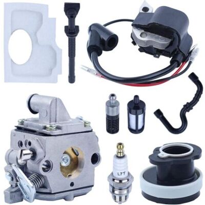 ABYSSE Kit De Carburateur Pour Stihl Ms170 Ms180 017 018, Carburateur + Bobine D'Allumage + Filtre À Air + Bougie + Tuyau De Carburant Accessoire De Tronçonneuse - Publicité ABYSSE Kit De Carburateur Pour Stihl Ms170 Ms180 017 018, Carburateur + Bobine D'Allumage + Filtre À Air + Bougie + Tuyau De Carburant Accessoire De Tronçonneuse - Publicité