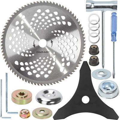 Vision Lame De Débroussailleuse 10" - 80 Dents Et 3 Dents - Compatible Avec Les Débroussailleuses Et Tondeuses À Gazon Husqvarna, Stihl, Oregon Et Hitachi - Publicité Vision Lame De Débroussailleuse 10" - 80 Dents Et 3 Dents - Compatible Avec Les Débroussailleuses Et Tondeuses À Gazon Husqvarna, Stihl, Oregon Et Hitachi - Publicité