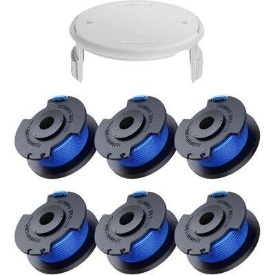 PELTOR 7 Bobines De Coupe De Remplacement (6 Bobines De Coupe, 1 Capuchon) Pour Ryobi One + Ac14rl3a 18v 24v 40v Coupe, Bobines Diamètre 1,6mm, Longueur 20,11m - Publicité PELTOR 7 Bobines De Coupe De Remplacement (6 Bobines De Coupe, 1 Capuchon) Pour Ryobi One + Ac14rl3a 18v 24v 40v Coupe, Bobines Diamètre 1,6mm, Longueur 20,11m - Publicité