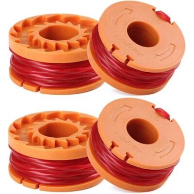 ABYSSE Bobines Pour Coupe-bordures Worx Wa0010 Replacement Trimmer Spool Line Bobine De Remplacement Fil 4 Pièces - Publicité ABYSSE Bobines Pour Coupe-bordures Worx Wa0010 Replacement Trimmer Spool Line Bobine De Remplacement Fil 4 Pièces - Publicité