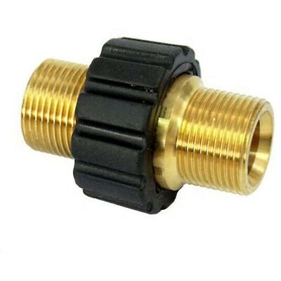 MOXIE Hose Quick Connector, M22 X 1.5 Dual Male Pressure Washer Adapter Compatible With Karcher, Karcher Hd & Hds Pressure Washer Hose (14mm Diameter) - Publicité MOXIE Hose Quick Connector, M22 X 1.5 Dual Male Pressure Washer Adapter Compatible With Karcher, Karcher Hd & Hds Pressure Washer Hose (14mm Diameter) - Publicité