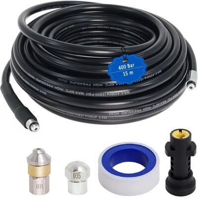 VOLISAU Furet Déboucheur Canalisation 15 M Compatible Karcher K2-k7 – Tuyau Flexible Haute Pression Avec Accessoires Pour Nettoyage De Tuyauterie - Publicité VOLISAU Furet Déboucheur Canalisation 15 M Compatible Karcher K2-k7 – Tuyau Flexible Haute Pression Avec Accessoires Pour Nettoyage De Tuyauterie - Publicité