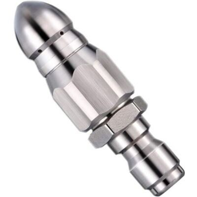 BRAST Buse De Nettoyage Haute Pression En Acier Inoxydable Pour Déboucher Les Canalisations, Pour Nettoyeur Haute Pression, Buse À Jet Arrière/buse Fusée (pour Tuyau De 1/4") - Publicité BRAST Buse De Nettoyage Haute Pression En Acier Inoxydable Pour Déboucher Les Canalisations, Pour Nettoyeur Haute Pression, Buse À Jet Arrière/buse Fusée (pour Tuyau De 1/4") - Publicité