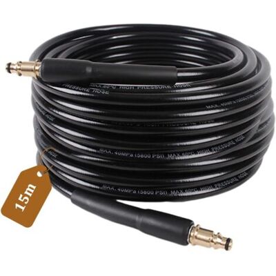 SCORPIO 15m Tuyau Haute Pression Pour Karcher K2 K3 K4 K5 K6 K7 Rallonge Tuyau De Rechange Flexible Haute Pression Avec Un Adaptateur En Laiton Pour Flexible Karcher Nettoyeur Haute Pression - Publicité SCORPIO 15m Tuyau Haute Pression Pour Karcher K2 K3 K4 K5 K6 K7 Rallonge Tuyau De Rechange Flexible Haute Pression Avec Un Adaptateur En Laiton Pour Flexible Karcher Nettoyeur Haute Pression - Publicité