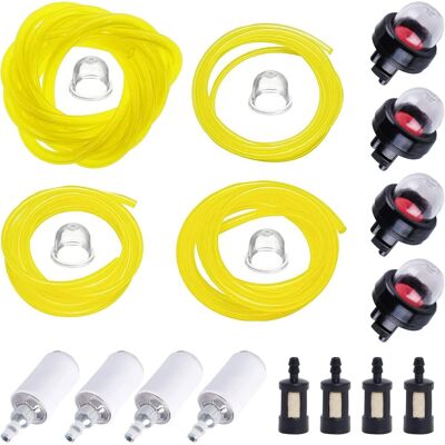 GRASSLIN Set De 4 Durite Essence 1,5m Pvc Filtre Carburant Poire Amorçage Tondeuse Souffleur Tronçonneuse - Publicité GRASSLIN Set De 4 Durite Essence 1,5m Pvc Filtre Carburant Poire Amorçage Tondeuse Souffleur Tronçonneuse - Publicité