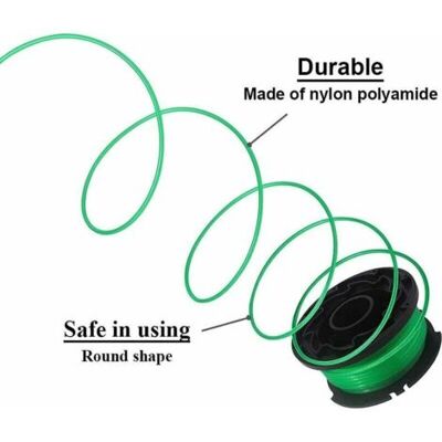 ABYSSE A6486-xj Compatible Avec Les Tondeuses À Gazon Black & Decker, Épaisseur De Ligne De 2 Mm Bobine De Tondeuse À Gazon De 6 M De Longueur Pour Débroussailleuses Gl8033 / Gl9035 / Gl7033, A6486 - Publicité ABYSSE A6486-xj Compatible Avec Les Tondeuses À Gazon Black & Decker, Épaisseur De Ligne De 2 Mm Bobine De Tondeuse À Gazon De 6 M De Longueur Pour Débroussailleuses Gl8033 / Gl9035 / Gl7033, A6486 - Publicité