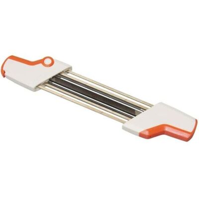 SCORPIO Pour Aiguiseur De Tronçonneuse Stihl Compatible Avec Chaîne De Tronçonneuse Stihl 3/8inp, Lime Facile Stihl 2 En 1 4,0 Mm - Publicité SCORPIO Pour Aiguiseur De Tronçonneuse Stihl Compatible Avec Chaîne De Tronçonneuse Stihl 3/8inp, Lime Facile Stihl 2 En 1 4,0 Mm - Publicité