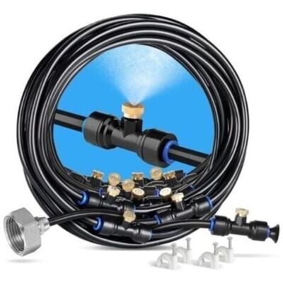 ENLENK Aiperq Brumisateur Exterieur, 18m Brumisateur Terrasse Avec 20 Buse Brumisateur +6 Buses De Rechange+1adaptateur (en Laiton, 3/4\") Brumisateur Pour Patio Jardin Serre Trampoline P" - Publicité ENLENK Aiperq Brumisateur Exterieur, 18m Brumisateur Terrasse Avec 20 Buse Brumisateur +6 Buses De Rechange+1adaptateur (en Laiton, 3/4\") Brumisateur Pour Patio Jardin Serre Trampoline P" - Publicité