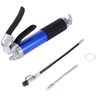 SANS MARQUE Pompe à Graisse Manuelle,pistolet à Graisse Robuste à Poignã©e Pistolet De 8000 Psi Avec Tuyau Flexible De 18"|rallonge Rigide De 6" Ͻœbuse Pointue - Publicité SANS MARQUE Pompe à Graisse Manuelle,pistolet à Graisse Robuste à Poignã©e Pistolet De 8000 Psi Avec Tuyau Flexible De 18"|rallonge Rigide De 6" Ͻœbuse Pointue - Publicité