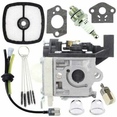 ABYSSE Carburorteur Carb Reconstruction De Tuyaux De Carburant Et D'Ampoules D'Amorçage Pour Zama Rb-k94 Kit De Carburateur Echo Srm-265 Srm-265es Tondeleur (color : Silver-1 Set Carburetor) - Publicité ABYSSE Carburorteur Carb Reconstruction De Tuyaux De Carburant Et D'Ampoules D'Amorçage Pour Zama Rb-k94 Kit De Carburateur Echo Srm-265 Srm-265es Tondeleur (color : Silver-1 Set Carburetor) - Publicité