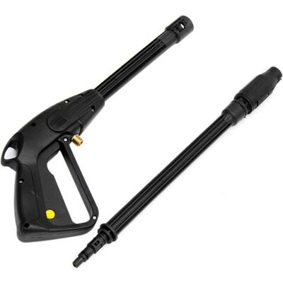 ABYSSE Outil De Nettoyage Haute Pression Pour Voiture Pistolet À Eau Haute Pression + Tige De Pulvérisation À Buse Réglable + Tuyau Haute Pression De 5 M - Publicité ABYSSE Outil De Nettoyage Haute Pression Pour Voiture Pistolet À Eau Haute Pression + Tige De Pulvérisation À Buse Réglable + Tuyau Haute Pression De 5 M - Publicité