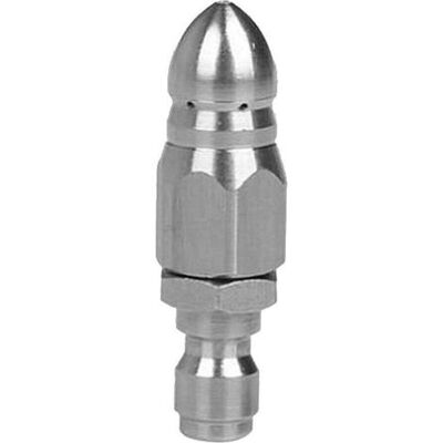 ABYSSE Buse De Nettoyage Rotative Pour Nettoyeur Haute Pression, Destinée Au Dragage Des Canalisations D'Égout, Argentée - Publicité ABYSSE Buse De Nettoyage Rotative Pour Nettoyeur Haute Pression, Destinée Au Dragage Des Canalisations D'Égout, Argentée - Publicité