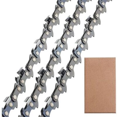 ABYSSE Lot De 3 Chaînes De Tronçonneuse 35cm 3/8'lp 50 Maillons 1,1mm – Coupe Efficace Pour Bois Dur – Compatible Stihl 009-023 Ms170-210 - Publicité ABYSSE Lot De 3 Chaînes De Tronçonneuse 35cm 3/8'lp 50 Maillons 1,1mm – Coupe Efficace Pour Bois Dur – Compatible Stihl 009-023 Ms170-210 - Publicité