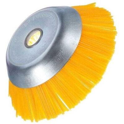 ABYSSE Brosse À Mauvaises Herbes En Nylon - Brosse Ronde Universelle Pour Débroussailleuse - Outils De Jardin Durables - 200 Mm X 25,4 Mm - Publicité ABYSSE Brosse À Mauvaises Herbes En Nylon - Brosse Ronde Universelle Pour Débroussailleuse - Outils De Jardin Durables - 200 Mm X 25,4 Mm - Publicité