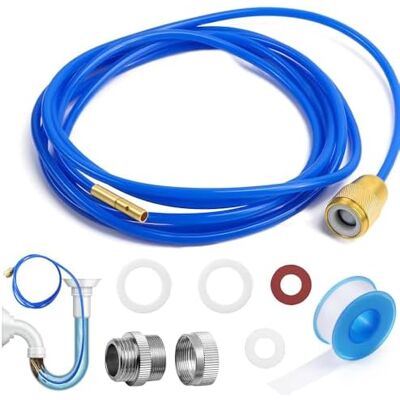 RYTTGOP Déboucheur De Canalisations Haute Pression, Tuyau Nettoyage Pour Robinet, 3m Canalisation Avec Buse En Laiton Et Joints Tuyaux M22 M24 1/2" - - Publicité RYTTGOP Déboucheur De Canalisations Haute Pression, Tuyau Nettoyage Pour Robinet, 3m Canalisation Avec Buse En Laiton Et Joints Tuyaux M22 M24 1/2" - - Publicité