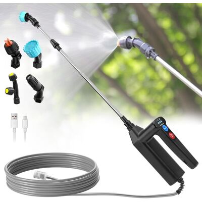 GRASSLIN 1 Pulvérisateur Électrique, 3 Vitesses, Batterie 7.4v, 4 Buses Réglables, Tuyau 8m, Tige Télescopique 60cm, Jardin - Publicité GRASSLIN 1 Pulvérisateur Électrique, 3 Vitesses, Batterie 7.4v, 4 Buses Réglables, Tuyau 8m, Tige Télescopique 60cm, Jardin - Publicité
