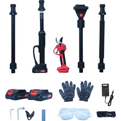 ACKERMAN Sécateur Électrique Avec Force De Coupe 3000 Lbs, 3 Modes De Coupe (15/20/25 Mm), Perche Télescopique 228,6 Cm, 2 Batteries 2000mah, Moteur 300w, Avec Chargeur, Lunettes De Protection, Gants Et Lame D - Publicité ACKERMAN Sécateur Électrique Avec Force De Coupe 3000 Lbs, 3 Modes De Coupe (15/20/25 Mm), Perche Télescopique 228,6 Cm, 2 Batteries 2000mah, Moteur 300w, Avec Chargeur, Lunettes De Protection, Gants Et Lame D - Publicité