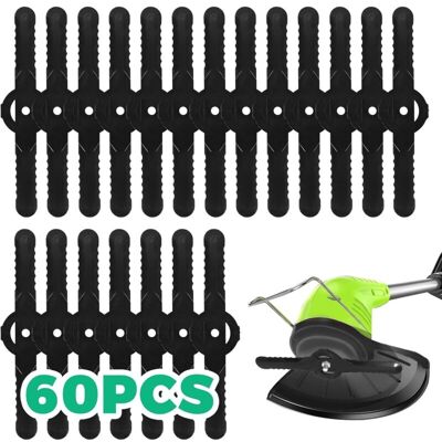 Melissa 60 Pcs Lames En Plastique De Rechange, 14cm Débroussailleuse En Plastique Lot Lame Débroussailleuses À Gazon, Lames Coupe Bordure Sans Fil De Rechange Pour Tondeuse De Jardin (noir) - Publicité Melissa 60 Pcs Lames En Plastique De Rechange, 14cm Débroussailleuse En Plastique Lot Lame Débroussailleuses À Gazon, Lames Coupe Bordure Sans Fil De Rechange Pour Tondeuse De Jardin (noir) - Publicité
