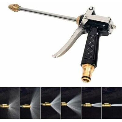 Vision Nettoyeur Haute Pression Lance Tuyau D'Arrosage Pistolet De Pulvérisation Buse En Métal Pistolet De Lavage Haute Pression 360 Rotation De L'Eau - Publicité Vision Nettoyeur Haute Pression Lance Tuyau D'Arrosage Pistolet De Pulvérisation Buse En Métal Pistolet De Lavage Haute Pression 360 Rotation De L'Eau - Publicité