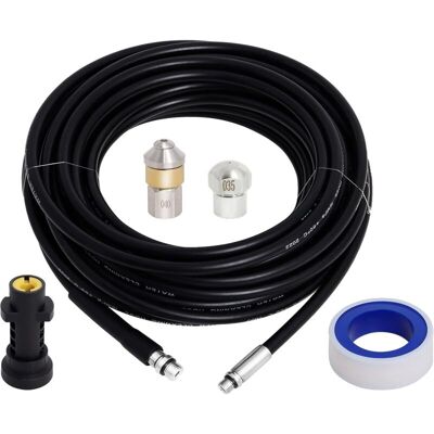 Melissa Tuyau Déboucheur Canalisation 6m,furet Karcher Compatible Avec Karcher K2, K3, K4, K5, K6, K7, Nettoyeur Haute Pression 180bar 60°c Pour Colmatage Et Nettoyage Du Drain - Publicité Melissa Tuyau Déboucheur Canalisation 6m,furet Karcher Compatible Avec Karcher K2, K3, K4, K5, K6, K7, Nettoyeur Haute Pression 180bar 60°c Pour Colmatage Et Nettoyage Du Drain - Publicité