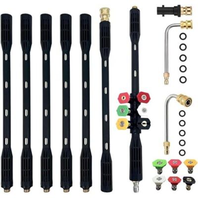 Scotch 10 Pcs Rallonge Pour Nettoyeur Haute Pression Avec Adaptateur Karcher Compatible Pour Karcher K Series K2 K3 K4 K5 K6 K7, 4000psi Outils De Nettoyage De Gouttière Rallonge Lance, 1/4 - Publicité Scotch 10 Pcs Rallonge Pour Nettoyeur Haute Pression Avec Adaptateur Karcher Compatible Pour Karcher K Series K2 K3 K4 K5 K6 K7, 4000psi Outils De Nettoyage De Gouttière Rallonge Lance, 1/4 - Publicité