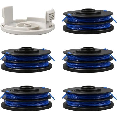 GRASSLIN 5 Bobines De Fil, 1,6 Mm X 8,3 M, Nylon, Abs, Rac123, Rac122, Pour Débroussailleuse Ryobi - Publicité GRASSLIN 5 Bobines De Fil, 1,6 Mm X 8,3 M, Nylon, Abs, Rac123, Rac122, Pour Débroussailleuse Ryobi - Publicité