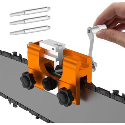 MOXIE Affûteuse De Chaîne De Tronçonneuse, Chainsaw Chain Sharpening À Manivelle Portable, Outil Affûteur De Chaîne Tronçonneuse De Scie Pour Tous Les Types De Tronçonneuses Électriques - Publicité MOXIE Affûteuse De Chaîne De Tronçonneuse, Chainsaw Chain Sharpening À Manivelle Portable, Outil Affûteur De Chaîne Tronçonneuse De Scie Pour Tous Les Types De Tronçonneuses Électriques - Publicité