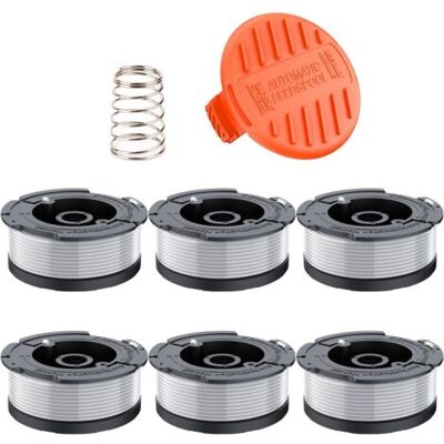 SCORPIO 6 Pièces Bobine De Fil A6481 A6485 Compatible Avec Black Et Decker Coupe Bordures St5530-gb Glc3630l20-gb Stc1820pc-gb Besta530-gb Besta525-gb(6 Fil Coupe Bordure,1 Couvercle,1 Ressort) - Publicité SCORPIO 6 Pièces Bobine De Fil A6481 A6485 Compatible Avec Black Et Decker Coupe Bordures St5530-gb Glc3630l20-gb Stc1820pc-gb Besta530-gb Besta525-gb(6 Fil Coupe Bordure,1 Couvercle,1 Ressort) - Publicité