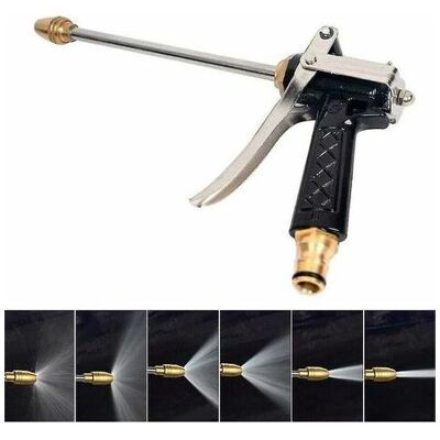 Vision Nettoyeur Haute Pression Lance Tuyau D'Arrosage Pistolet De Pulvérisation Buse En Métal Pistolet De Lavage Haute Pression 360 Rotation De L'Eau - Publicité Vision Nettoyeur Haute Pression Lance Tuyau D'Arrosage Pistolet De Pulvérisation Buse En Métal Pistolet De Lavage Haute Pression 360 Rotation De L'Eau - Publicité
