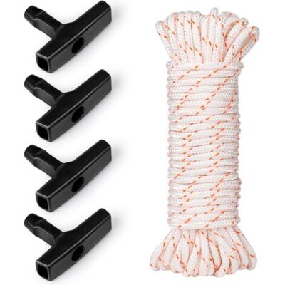 SCORPIO Corde De Démarrage Tondeuse À Gazon Corde De Démarrage 10 Mètres Ø4mm Et Poignée De Démarrage 4 Pièces, Adaptée Aux Tondeuses À Gazon, Tronçonneuses, Coupe-bordures, Coupe-bordures, Débroussailleuses - Publicité SCORPIO Corde De Démarrage Tondeuse À Gazon Corde De Démarrage 10 Mètres Ø4mm Et Poignée De Démarrage 4 Pièces, Adaptée Aux Tondeuses À Gazon, Tronçonneuses, Coupe-bordures, Coupe-bordures, Débroussailleuses - Publicité