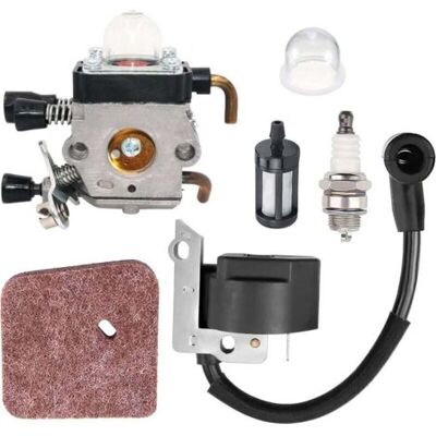 ABYSSE Carburateur Avec Bobine D'Allumage Et Bougie D'Amorçage Ampoule Filtre À Air Filtre À Carburant Pour Stihl Fs38 Fs55 Fc55 Fs45 Fs46 Km55 Hs45 Débroussailleuse Coupe-fil - Publicité ABYSSE Carburateur Avec Bobine D'Allumage Et Bougie D'Amorçage Ampoule Filtre À Air Filtre À Carburant Pour Stihl Fs38 Fs55 Fc55 Fs45 Fs46 Km55 Hs45 Débroussailleuse Coupe-fil - Publicité