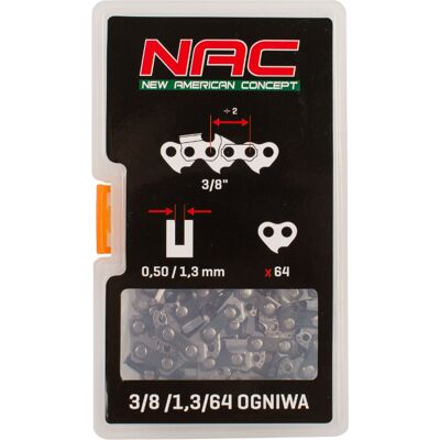 Tronçonneuse Nac 3/8lp 1,3 Mm 45 Cm 64 Maillons - Publicité Tronçonneuse Nac 3/8lp 1,3 Mm 45 Cm 64 Maillons - Publicité