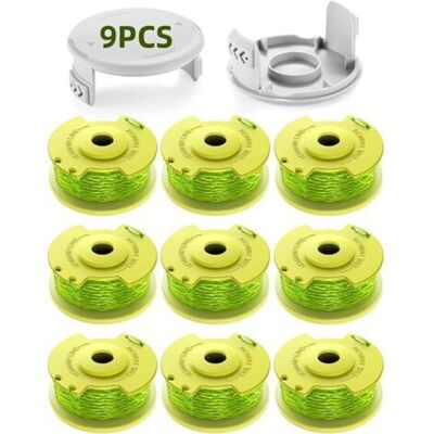 SCORPIO Bobines De Fil De Rechange Ac80rl3 Pour Débroussailleuse Ryobi One Plus+ 18 V 24 V 40 V Ry40204 Ry40220 Zrp2080(9 Bobine,2 Couvercle) - Publicité SCORPIO Bobines De Fil De Rechange Ac80rl3 Pour Débroussailleuse Ryobi One Plus+ 18 V 24 V 40 V Ry40204 Ry40220 Zrp2080(9 Bobine,2 Couvercle) - Publicité