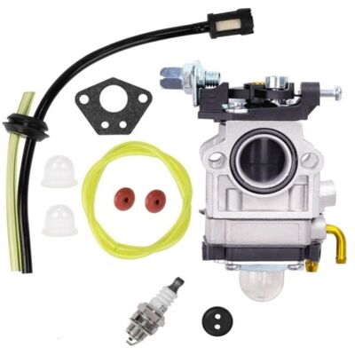 ACKERMAN Carburateur Pour Moteur De Débroussailleuse 52cc 49cc 43cc, Kit Carbu Avec Joint, Tuyau, Bougie D'Allumage - Publicité ACKERMAN Carburateur Pour Moteur De Débroussailleuse 52cc 49cc 43cc, Kit Carbu Avec Joint, Tuyau, Bougie D'Allumage - Publicité