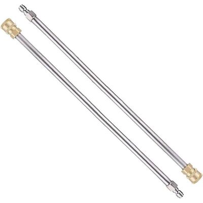 MOXIE Lot De 2 Rallonge Nettoyeur Haute Pression, 17″ Outils De Nettoyage Lance Rechange Avec Raccord Rapide 1/4 Pour Nttoyeur Haute Pression, Pistolet, Machine De Nettoyage - Publicité MOXIE Lot De 2 Rallonge Nettoyeur Haute Pression, 17″ Outils De Nettoyage Lance Rechange Avec Raccord Rapide 1/4 Pour Nttoyeur Haute Pression, Pistolet, Machine De Nettoyage - Publicité