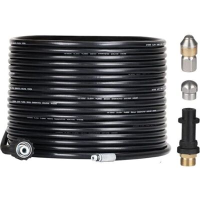 Barkbusterskit De Débouchage De Tuyau Pour Nettoyeurs Haute Pression - 15 M - Avec Buse Et Buse Pivotante - Kit De Furet Professionnel 180 Bars - Avec Adaptateur Pour Accessoires Karcher K2/k3/k4/k5/k - Publicité Barkbusterskit De Débouchage De Tuyau Pour Nettoyeurs Haute Pression - 15 M - Avec Buse Et Buse Pivotante - Kit De Furet Professionnel 180 Bars - Avec Adaptateur Pour Accessoires Karcher K2/k3/k4/k5/k - Publicité