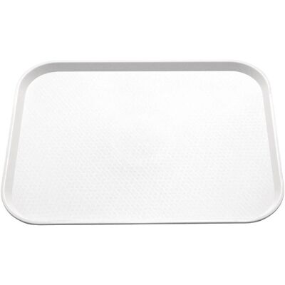 GRASSLIN 1 Plateau De Rectangulaire Blanc, Polypropylène, Surface Antidérapante, Pour Restaurant Et Cantine - Publicité GRASSLIN 1 Plateau De Rectangulaire Blanc, Polypropylène, Surface Antidérapante, Pour Restaurant Et Cantine - Publicité