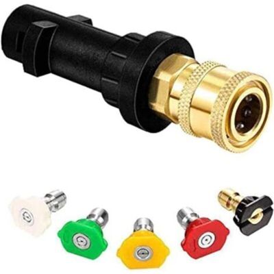 ABYSSE Adaptateur De Pistolet De Nettoyeur Haute Pression 6,35 Mm En Laiton Femelle Pour Karcher K2 K3 K4 K5 K6 K7 - Publicité ABYSSE Adaptateur De Pistolet De Nettoyeur Haute Pression 6,35 Mm En Laiton Femelle Pour Karcher K2 K3 K4 K5 K6 K7 - Publicité