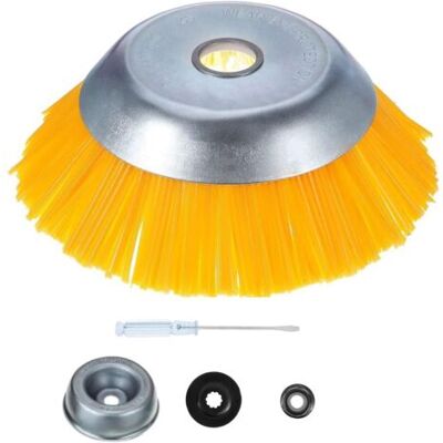 ABYSSE Brosse Débroussailleuse Universelle.150x25.4mm Brosse À Désherber Ronde Pour Éliminer Les Mauvaises Herbes, Tête Brosse Rotative Avec Roue En Fil D'Acier Massif Pour Jardin Agriculture(6 Pouce) - Publicité ABYSSE Brosse Débroussailleuse Universelle.150x25.4mm Brosse À Désherber Ronde Pour Éliminer Les Mauvaises Herbes, Tête Brosse Rotative Avec Roue En Fil D'Acier Massif Pour Jardin Agriculture(6 Pouce) - Publicité